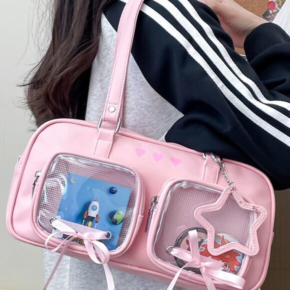 Kawaii Ita Bag PU Leather Underarm Bag for Women Girls Anime Cosplay - Picture 2 of 6